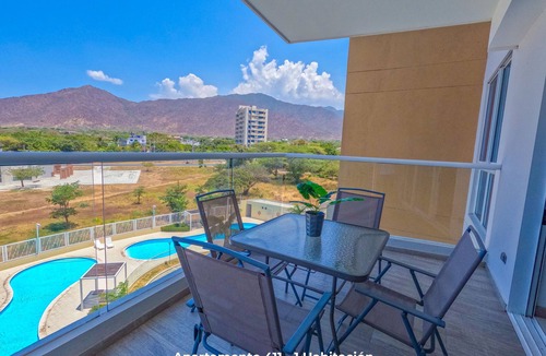 Santa Marta Apartment | Ocean Club 411, Perfecto Para dos Personas a Pocos Pasos del Mar Caribe