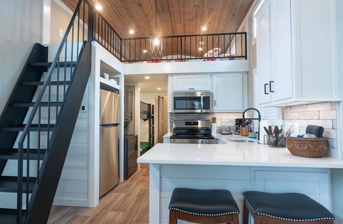 Bryson City Hotel | Train River Depo Tiny Luxury Living with River Views