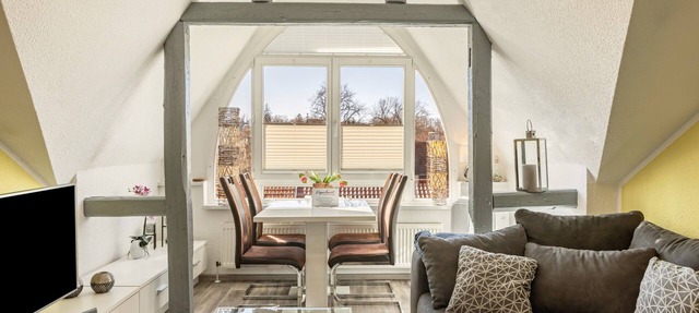 Apartment 'Vogelnest Adlerhorst' with Shared Pool, Wi-Fi and Air Conditioning in Mühlhausen/Thüringen