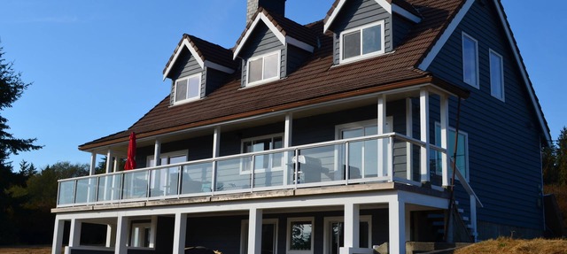 Beautiful beachfront Villa on 80 acres of farmland! in Sooke