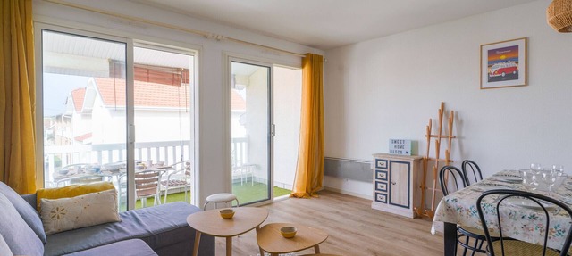 Bright apartment 160m from the beach - 6 guests in Biscarrosse Plage