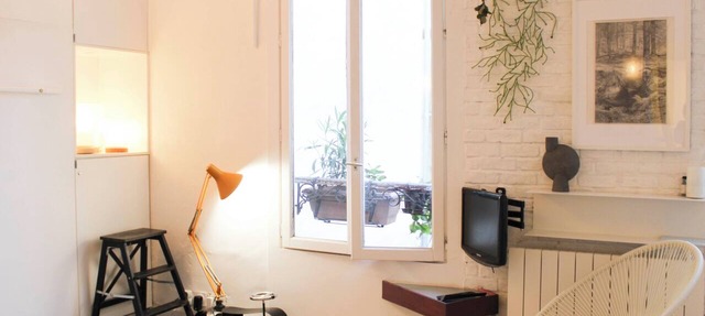 Charming studio with courtyard near Père-Lachaise in Paris