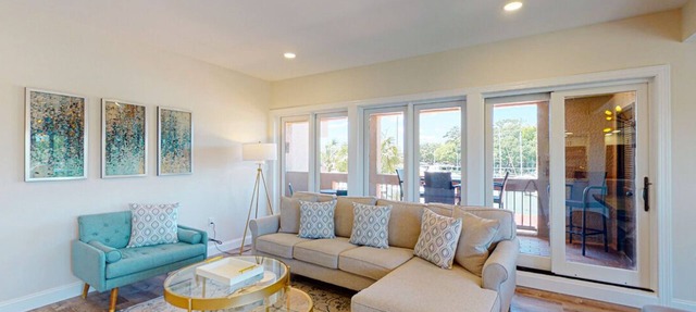 Completely Updated Two Bedroom Condominium with Sweeping Marina Views! in Hilton Head