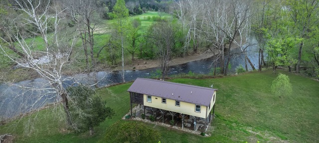 Fire Pit + Patio: Creekside Cabin in Eagle Rock! in Eagle Rock