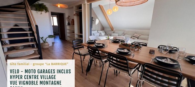 La Barrique Grand duplex PMR Sauna Vue Vosges & vignobles 8 pers Bergheim in Bergheim