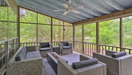 Lakefront House with Private Dock + Fire Pit! in Eatonton