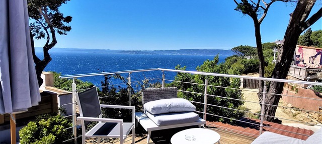 Le Myrtil Apartment T2-33m2 Air conditioned Sea view Terrace 30m2 in Hyères ILE DU LEVANT