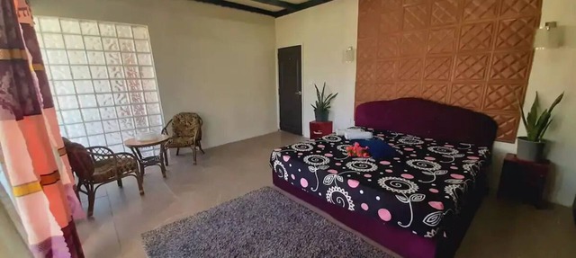 Master bedroom, Large bed, parking in Pacific Harbour