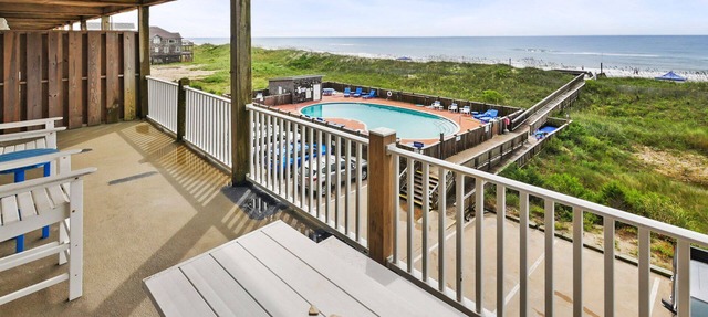 Oceanfront Dog Friendly Condo w/Private Balcony, Resort Pool and Elevator in Hatteras