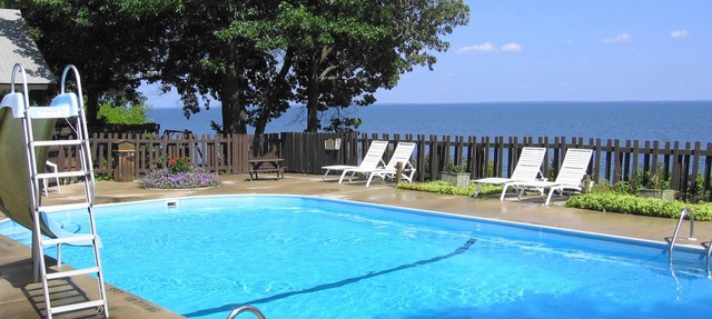 Overlook the pool and the lake at reduced rates this late summer. in Walker
