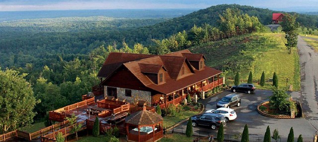 Stunning Luxury Cabin Rental with Hot Tub near Blue Ridge Mountains of North Carolina in Dobson